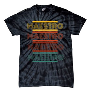 Maestro Teacher Retro Tie-Dye T-Shirt