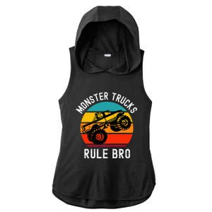 Monster Trucks Rock Ladies PosiCharge Tri-Blend Wicking Draft Hoodie Tank