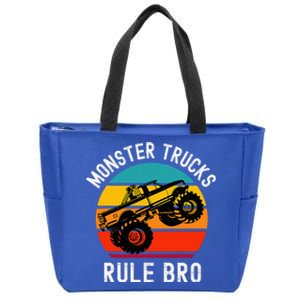 Monster Trucks Rock Zip Tote Bag