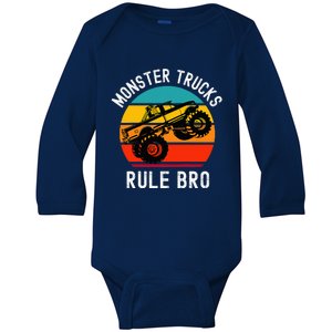 Monster Trucks Rock Baby Long Sleeve Bodysuit