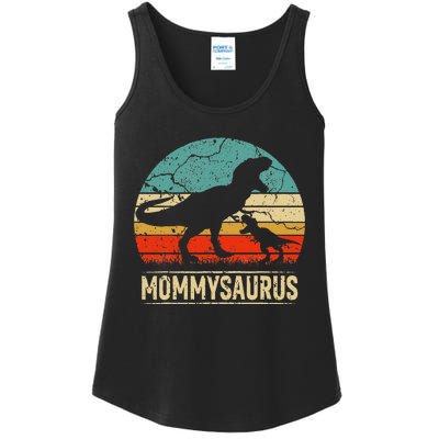 Mommysaurus T Rex Dinosaur Mommy Saurus Family Matching Ladies Essential Tank