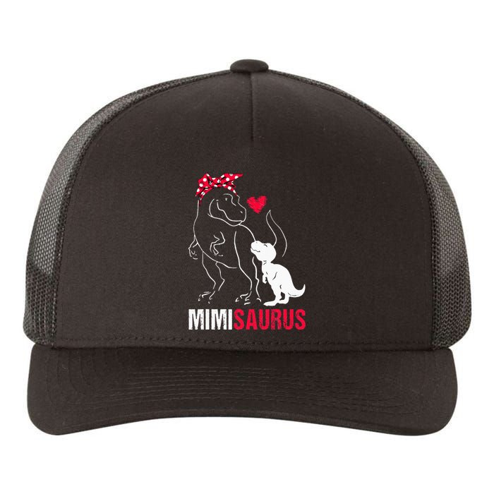 Mimisaurus T Rex Dinosaur Mimi Saurus mother's day Yupoong Adult 5-Panel Trucker Hat