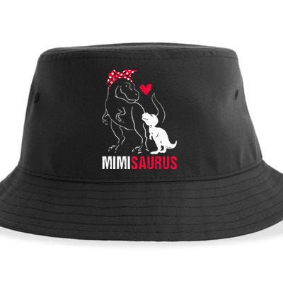 Mimisaurus T Rex Dinosaur Mimi Saurus mother's day Sustainable Bucket Hat