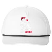 Mimisaurus T Rex Dinosaur Mimi Saurus mother's day Snapback Five-Panel Rope Hat