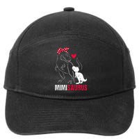 Mimisaurus T Rex Dinosaur Mimi Saurus mother's day 7-Panel Snapback Hat