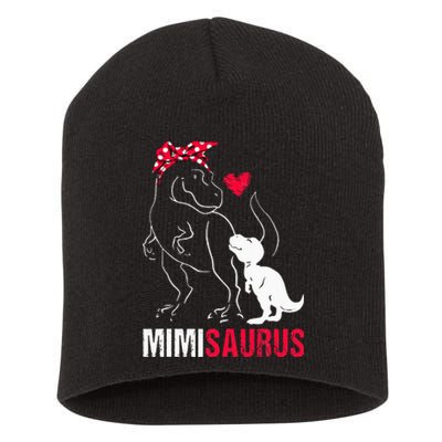 Mimisaurus T Rex Dinosaur Mimi Saurus mother's day Short Acrylic Beanie