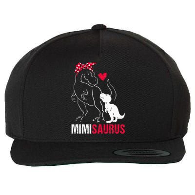 Mimisaurus T Rex Dinosaur Mimi Saurus mother's day Wool Snapback Cap