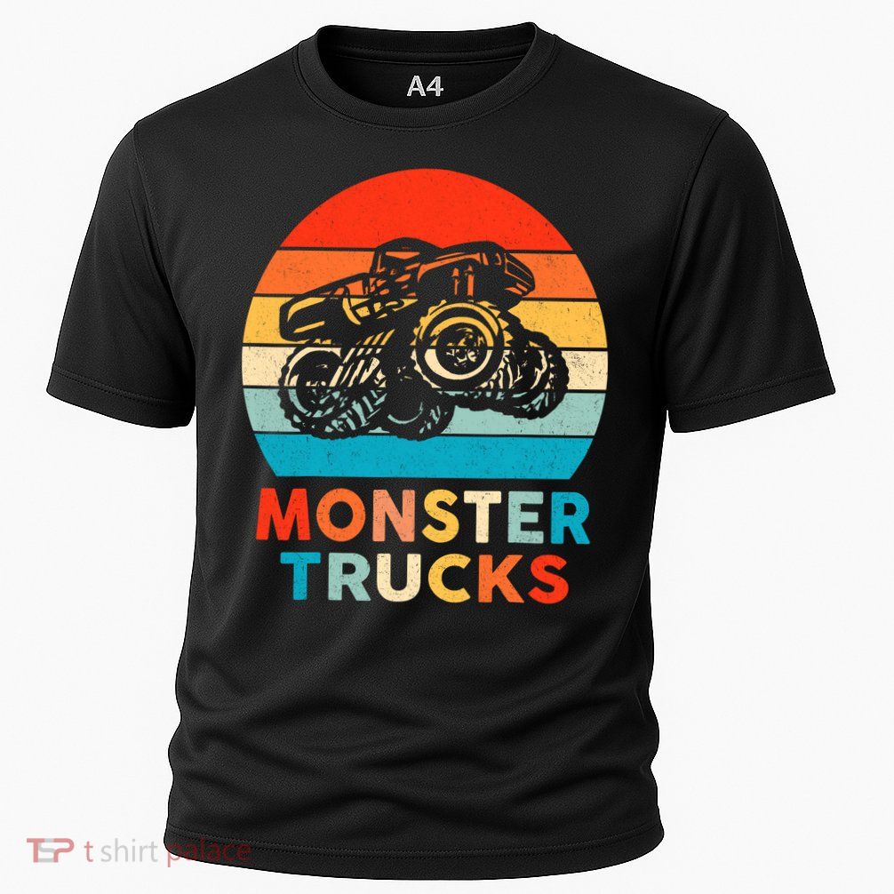 Monster Truck Retro Vintage Gift Performance Shirt