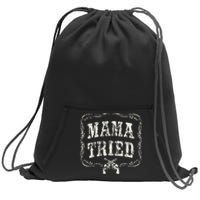 Mama Tried Renegade Outlaw Country Music Lovers Sweatshirt Cinch Pack Bag