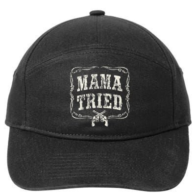 Mama Tried Renegade Outlaw Country Music Lovers 7-Panel Snapback Hat