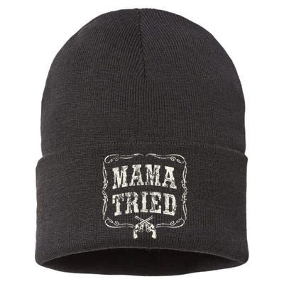 Mama Tried Renegade Outlaw Country Music Lovers Sustainable Knit Beanie