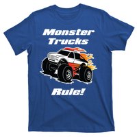 Monster Trucks Rule Gift With Fast Flame Great Gift T-Shirt