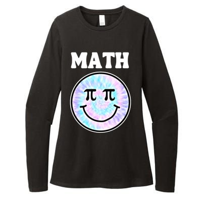 Math Teacher Retro Smile Face Gift Womens CVC Long Sleeve Shirt