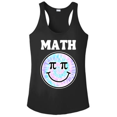 Math Teacher Retro Smile Face Gift Ladies PosiCharge Competitor Racerback Tank