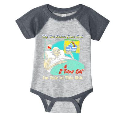 My Test Results Come Back & It Turns Out I’M Sick Of This Shit Infant Baby Jersey Bodysuit