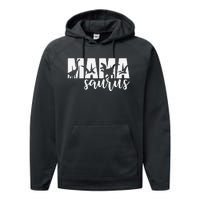 MamaSaurus T Rex Dinosaur Funny Mama Saurus Mother's Day Performance Fleece Hoodie