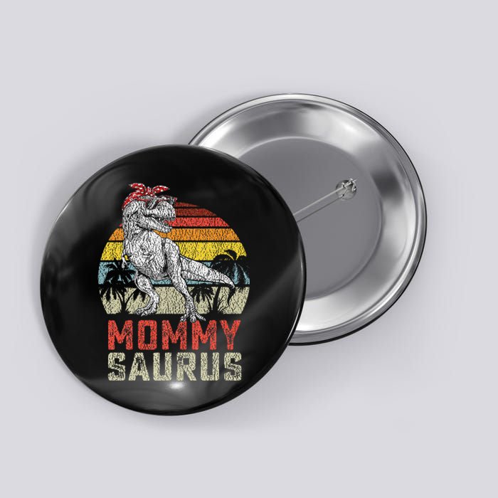 Mommysaurus T Rex Dinosaur Mommy Saurus Family Matching Button