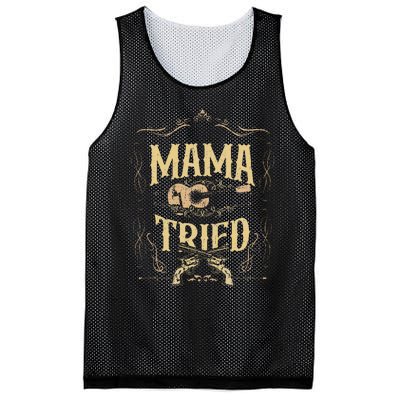 Mama Tried Renegade Outlaw Music Lovers Mesh Reversible Basketball Jersey Tank