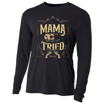 Mama Tried Renegade Outlaw Music Lovers Cooling Performance Long Sleeve Crew