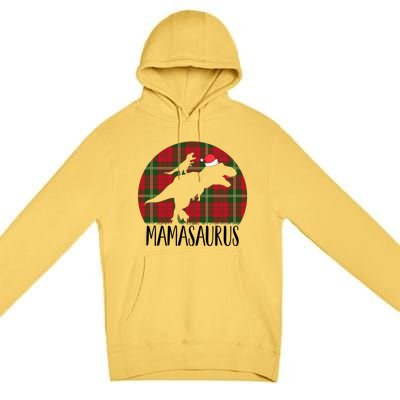 Mamasaurus T Rex Matching Family Christmas Dinosaur Mom Gift Premium Pullover Hoodie