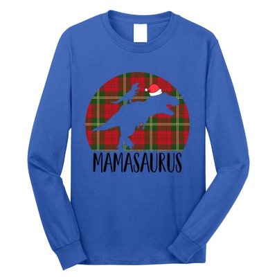 Mamasaurus T Rex Matching Family Christmas Dinosaur Mom Gift Long Sleeve Shirt