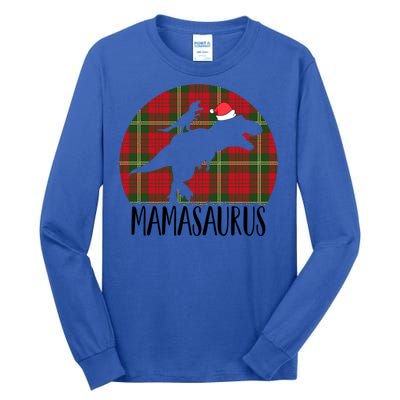 Mamasaurus T Rex Matching Family Christmas Dinosaur Mom Gift Tall Long Sleeve T-Shirt