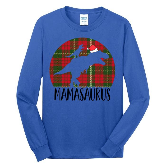 Mamasaurus T Rex Matching Family Christmas Dinosaur Mom Gift Tall Long Sleeve T-Shirt