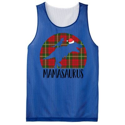 Mamasaurus T Rex Matching Family Christmas Dinosaur Mom Gift Mesh Reversible Basketball Jersey Tank