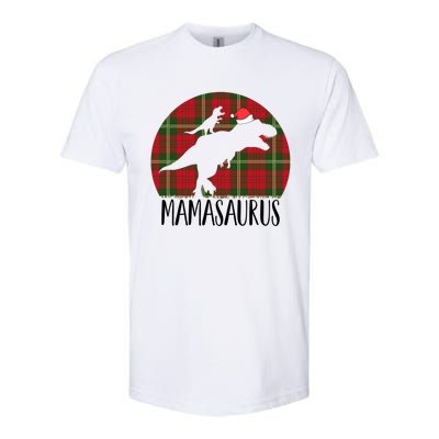 Mamasaurus T Rex Matching Family Christmas Dinosaur Mom Gift Softstyle CVC T-Shirt