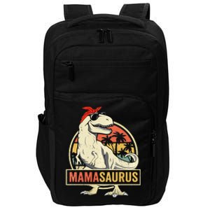 Mamasaurus T rex dinosaur Funny Mother's Day Gifts Mom Mommy Impact Tech Backpack