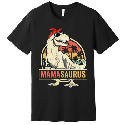 Mamasaurus T rex dinosaur Funny Mother's Day Gifts Mom Mommy Premium T-Shirt