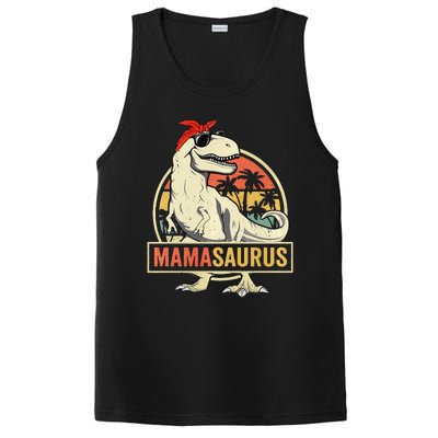 Mamasaurus T rex dinosaur Funny Mother's Day Gifts Mom Mommy PosiCharge Competitor Tank