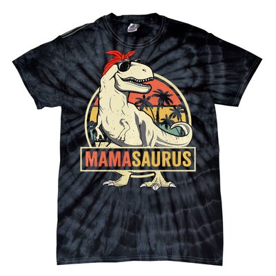 Mamasaurus T rex dinosaur Funny Mother's Day Gifts Mom Mommy Tie-Dye T-Shirt