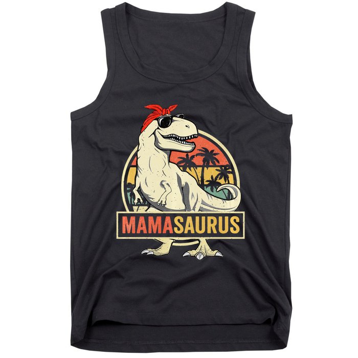 Mamasaurus T rex dinosaur Funny Mother's Day Gifts Mom Mommy Tank Top