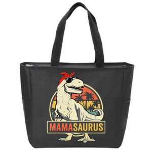 Mamasaurus T rex dinosaur Funny Mother's Day Gifts Mom Mommy Zip Tote Bag