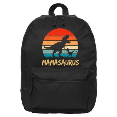 Mamasaurus T Rex Dinosaur Mama Saurus Family Matching 16 in Basic Backpack