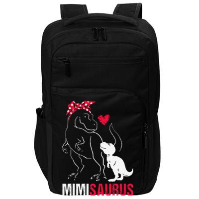 Mimisaurus T Rex Dinosaur Mimi Saurus Family Matching Impact Tech Backpack