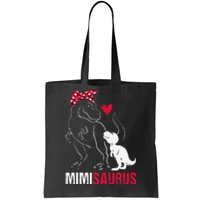 Mimisaurus T Rex Dinosaur Mimi Saurus Family Matching Tote Bag