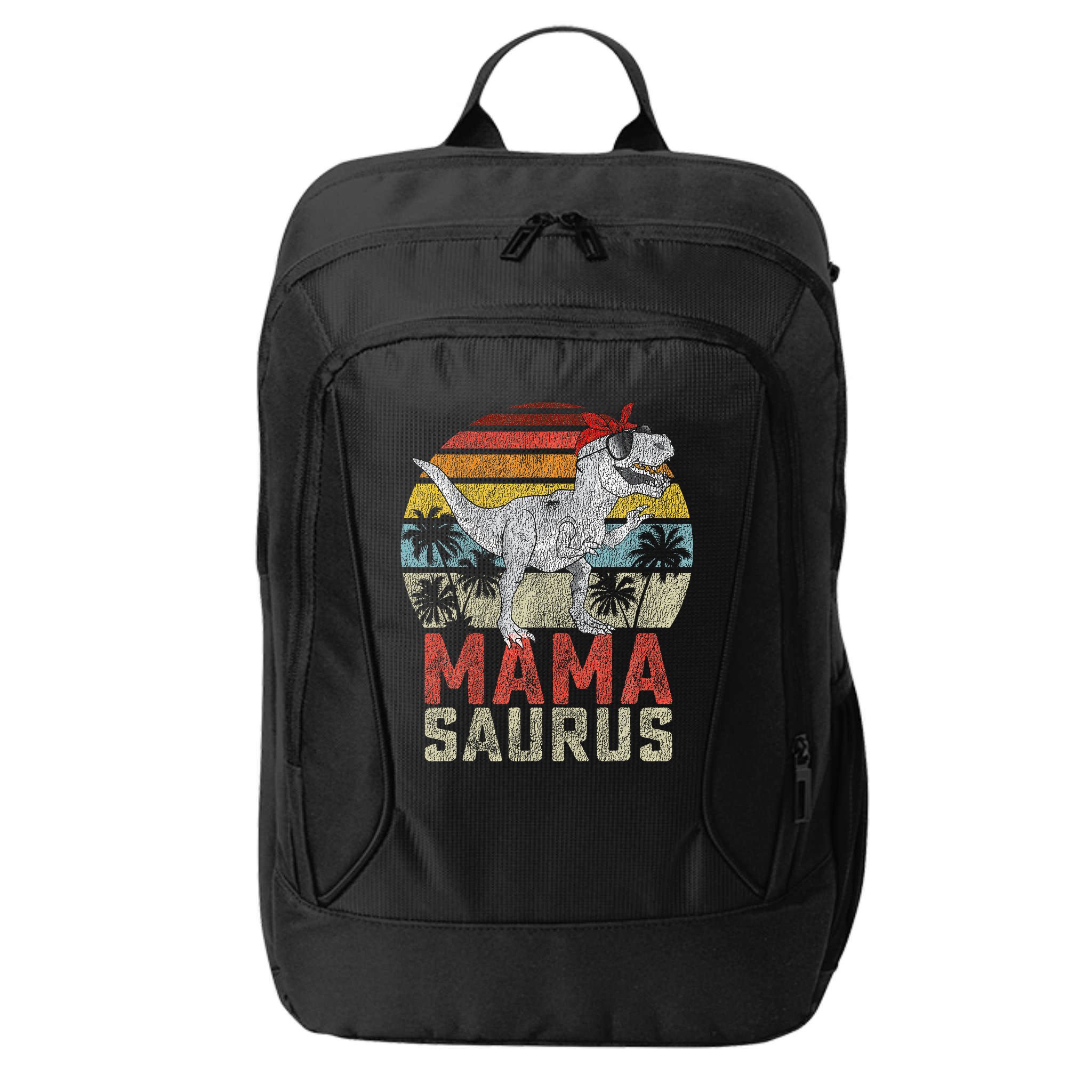 Mamasaurus T Rex Dinosaur Mama Saurus Family Matching City Backpack