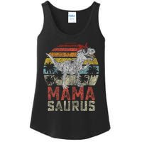 Mamasaurus T Rex Dinosaur Mama Saurus Family Matching Ladies Essential Tank