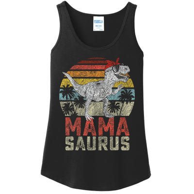 Mamasaurus T Rex Dinosaur Mama Saurus Family Matching Ladies Essential Tank