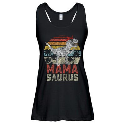 Mamasaurus T Rex Dinosaur Mama Saurus Family Matching Ladies Essential Flowy Tank