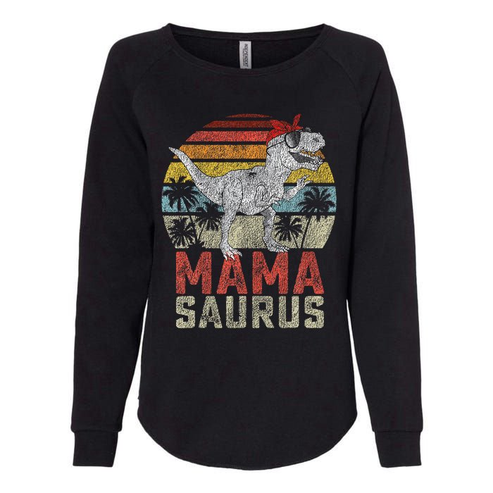 Mamasaurus T Rex Dinosaur Mama Saurus Family Matching Womens California Wash Sweatshirt