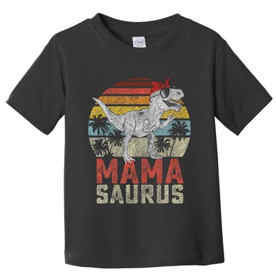 Mamasaurus T Rex Dinosaur Mama Saurus Family Matching Toddler T-Shirt