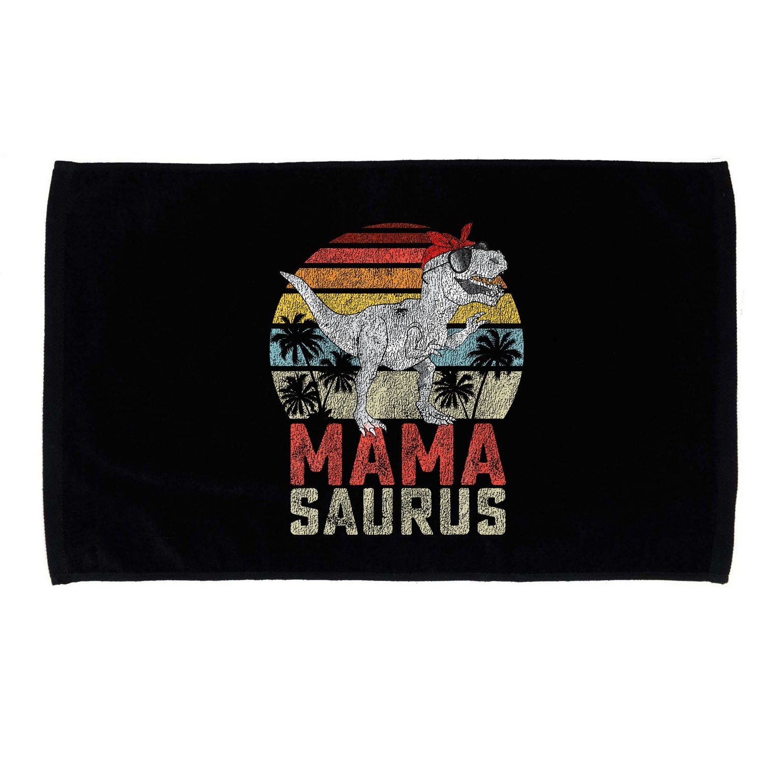 Mamasaurus T Rex Dinosaur Mama Saurus Family Matching Microfiber Hand Towel
