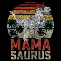 Mamasaurus T Rex Dinosaur Mama Saurus Family Matching Zip Tote Bag
