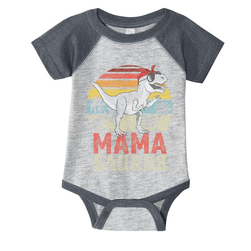 Mamasaurus T Rex Dinosaur Mama Saurus Family Matching Infant Baby Jersey Bodysuit