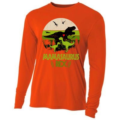 Mamasaurus T Rex Dinosaur Cooling Performance Long Sleeve Crew