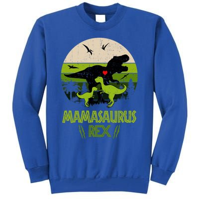 Mamasaurus T Rex Dinosaur Tall Sweatshirt