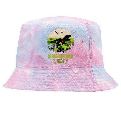 Mamasaurus T Rex Dinosaur Tie-Dyed Bucket Hat